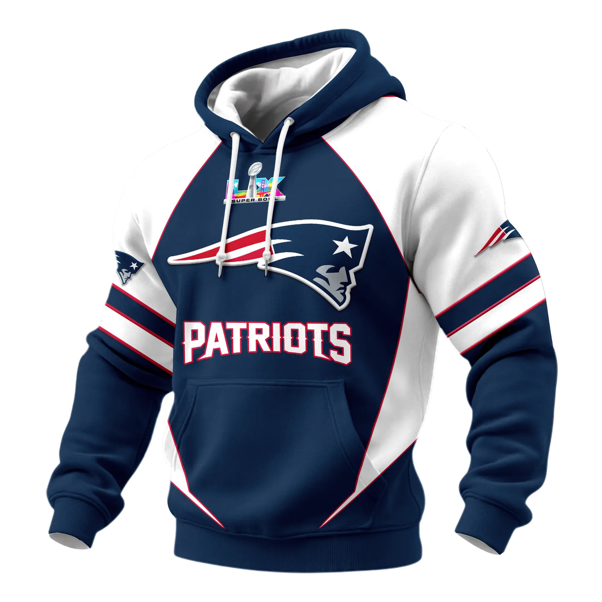 N.E Patriots Retro Hoodie Limited Edition.