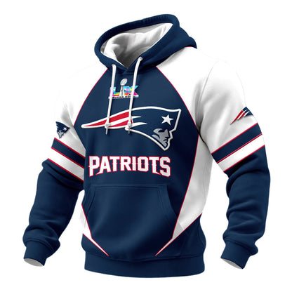 N.E Patriots Retro Hoodie Limited Edition.