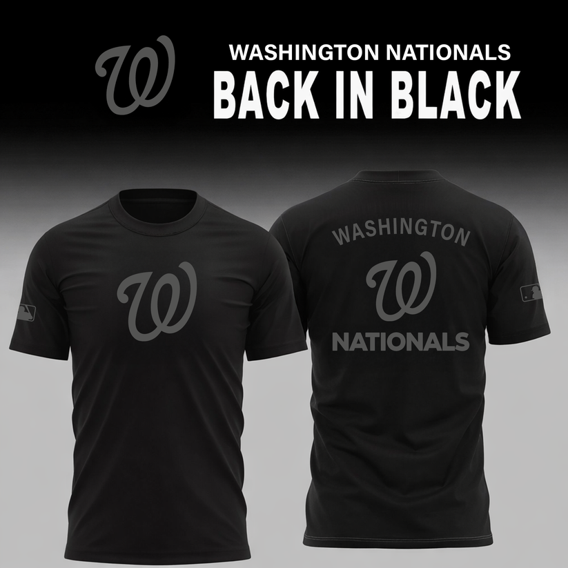 Washington Nationals 2026 Back In Black Limited Edition T-Shirt