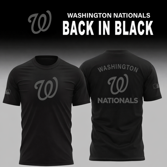 Washington Nationals 2026 Back In Black Limited Edition T-Shirt