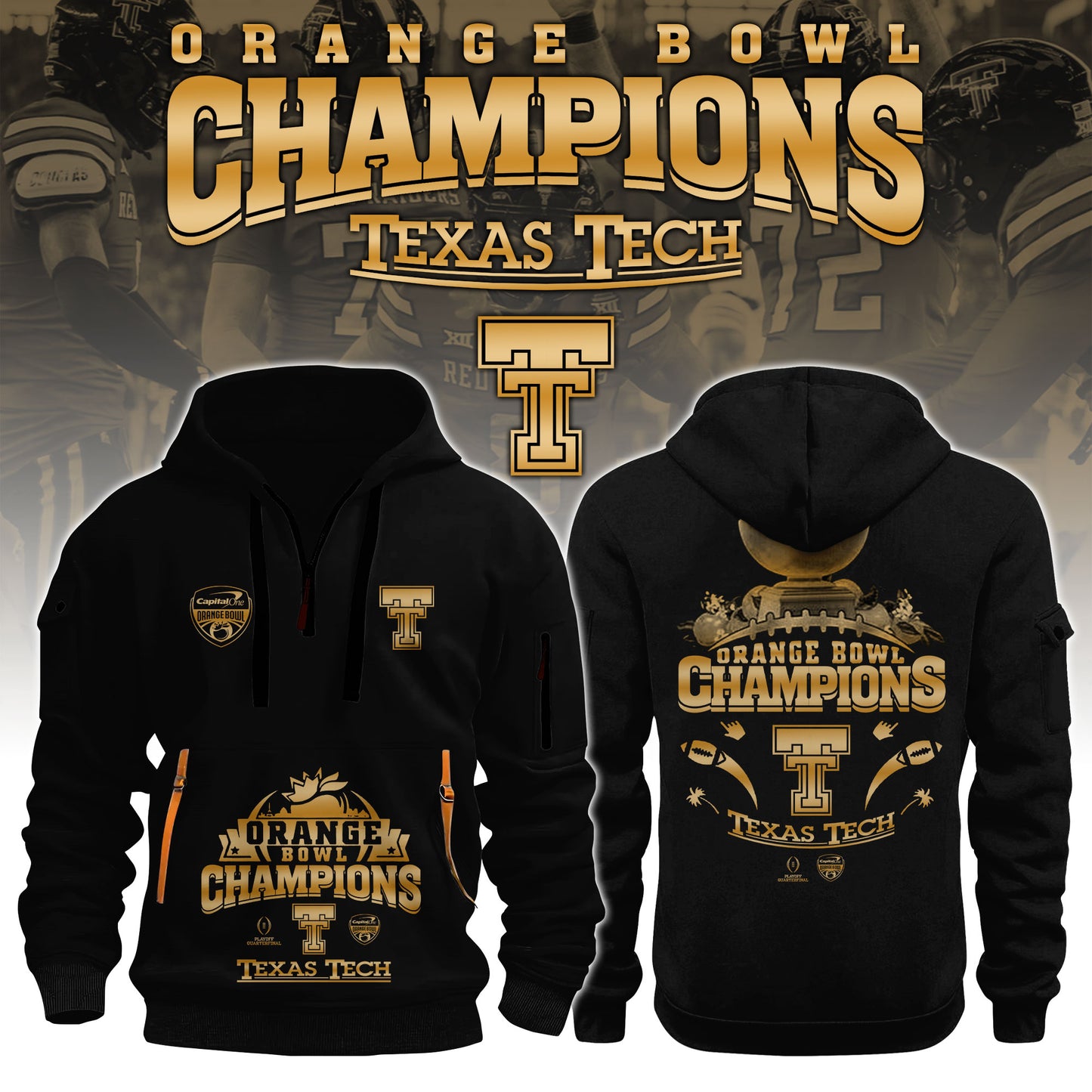 TTU Tech Football Orange Bowl Champions Special Jacket Limited Edition