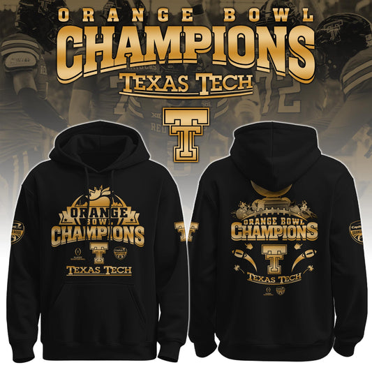 TTU Tech Football Orange Bowl Champions Special Hoodie Limited Edition