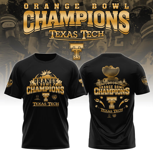 TTU Tech Football Orange Bowl Champions Special Tshirt Limited Edition