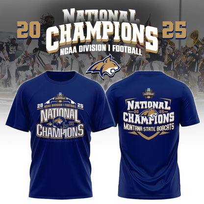 , MSU Bobcats 2025 NCAA FCS Football National Champions Tshirt Limited Edition 3