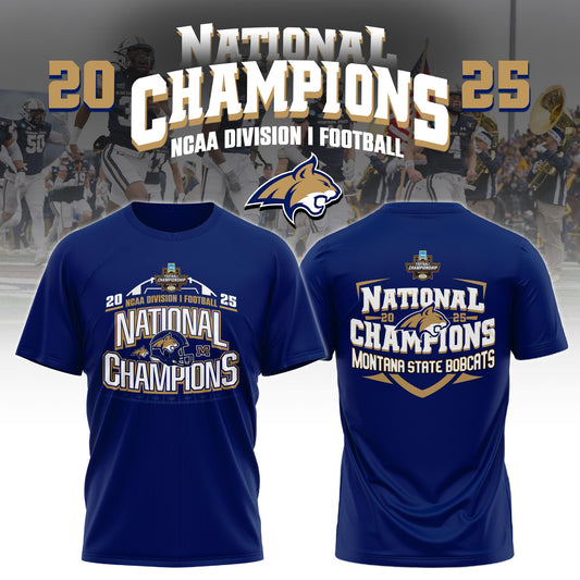 , MSU Bobcats 2025 NCAA FCS Football National Champions Tshirt Limited Edition 3