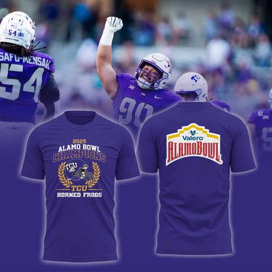 TCU 2025 VALERO ALAMO BOWL Champions TShirt Limited Edition