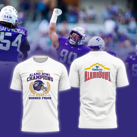 TCU 2025 VALERO ALAMO BOWL Champions TShirt Limited Edition