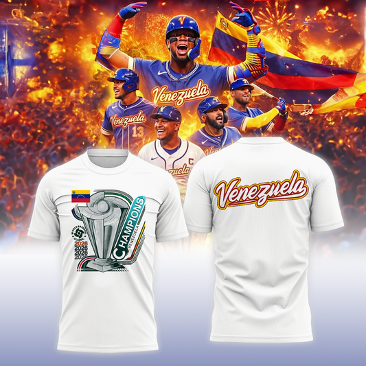 Venezuela Baseball LEGENDS 2026 World Baseball Classic Champions T-Shirt