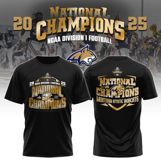 , MSU Bobcats 2025 NCAA FCS Football National Champions Tshirt Limited Edition 2