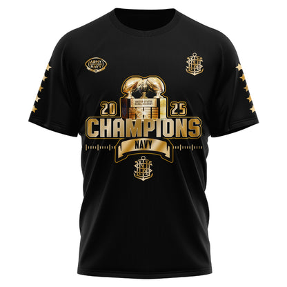 .Navy Midshipmen Special Back to Back CIC trophy Champions 2025 T.shirt