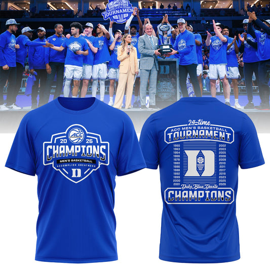 Duke 2026 ACC Men’s Basketball Tournament Champions Locker Room T-shirt