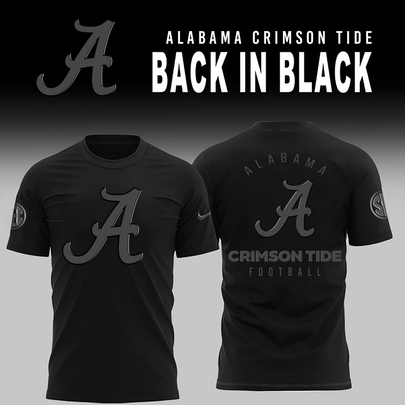 Alabama Crimson 2026 Back In Black Limited Edition TShirt