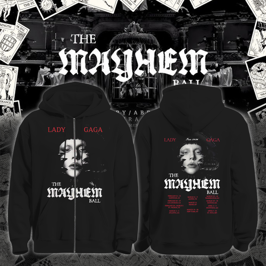 The Mayhem Ball Tour Date Zip Hoodie