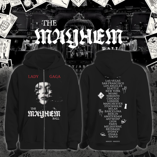 The Mayhem Ball Tour Date Zip Hoodie