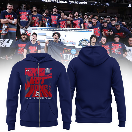 Arizona Wildcats 2026 Men's Basketball Tournament March Madness Final Four Zip Hoodie