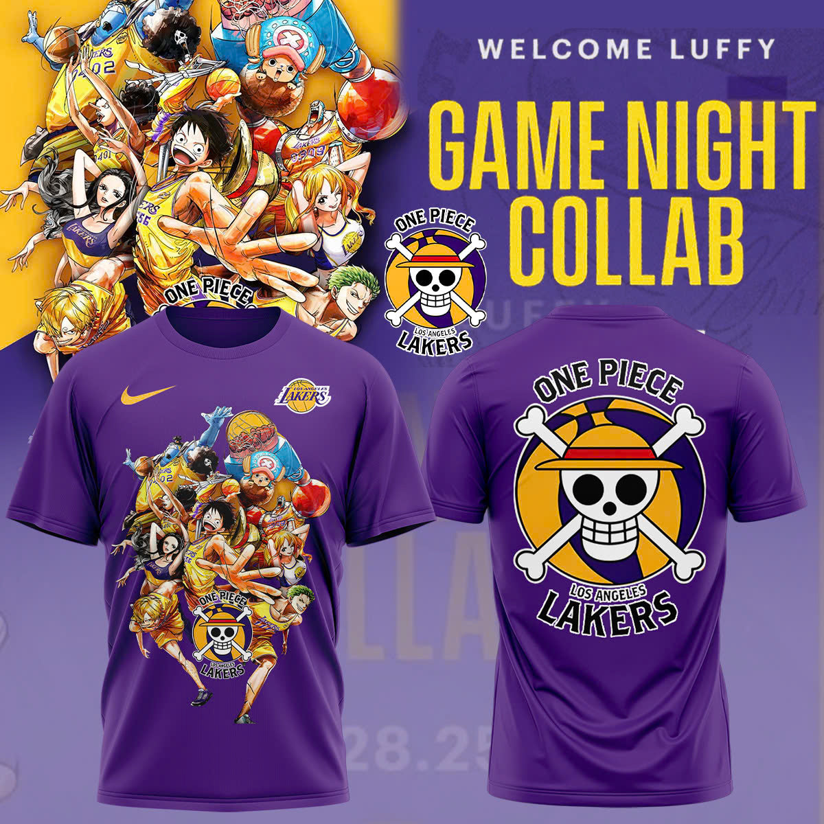 LA Lakers vs OnePiece TShirt