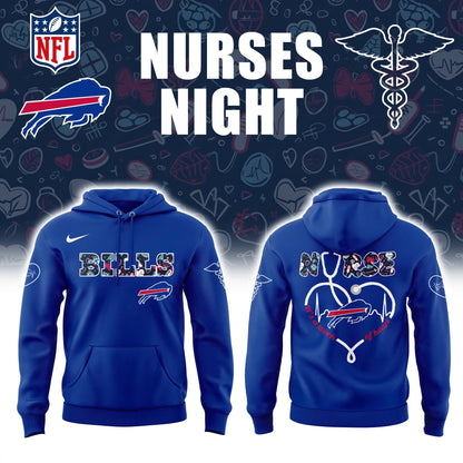 * Buffalo Bills NURSES NIGHT Hoodie | Jogger | Cap Limited Edition