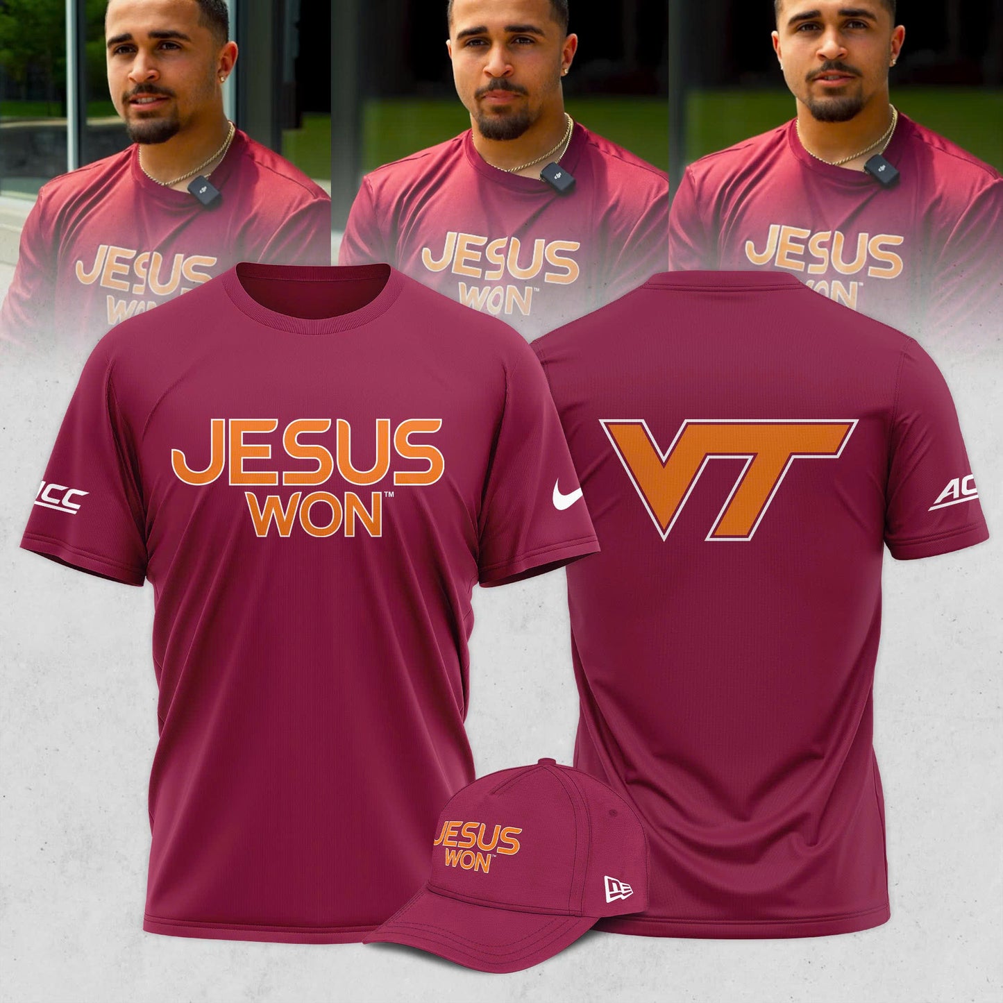 _ Virginia Tech Hokies Jesus Won Shirt
