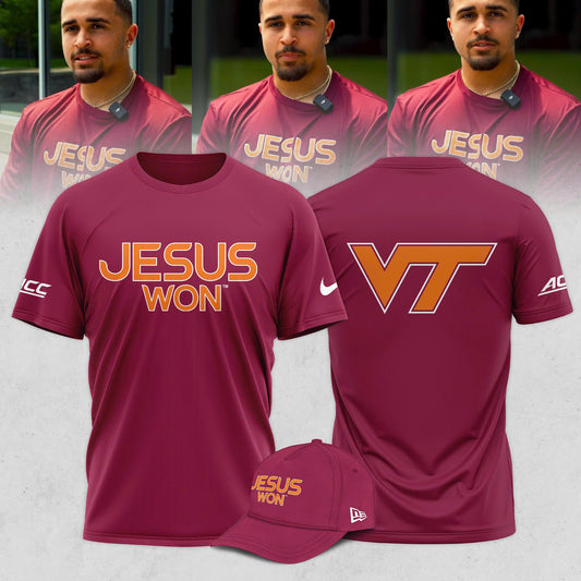 _ Virginia Tech Hokies Jesus Won Shirt