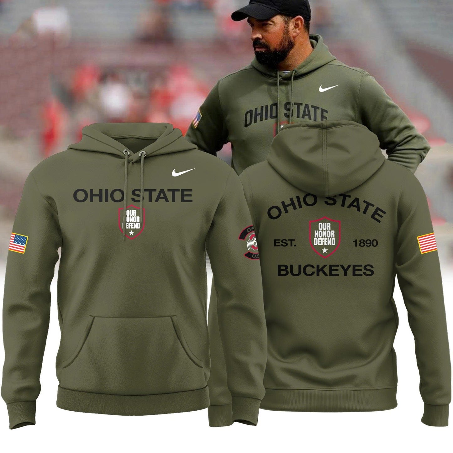 _ Ohio State Buckeyes Military Appreciation 2025 Special Hoodie
