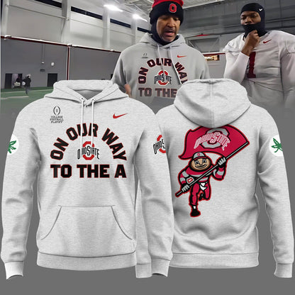Ohio State Buckeyes “ON OUR WAY TO THE A” Limited Edition Combo Hoodie