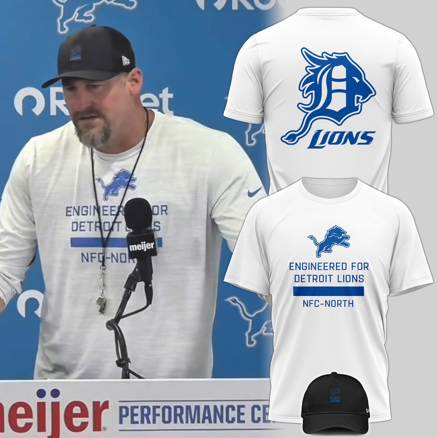 .DET Lions Special Engineered Limited Edition T.shirt