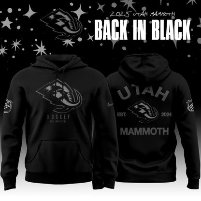 Utah Mammoth x Back In Black Special Edition Hoodie 2025