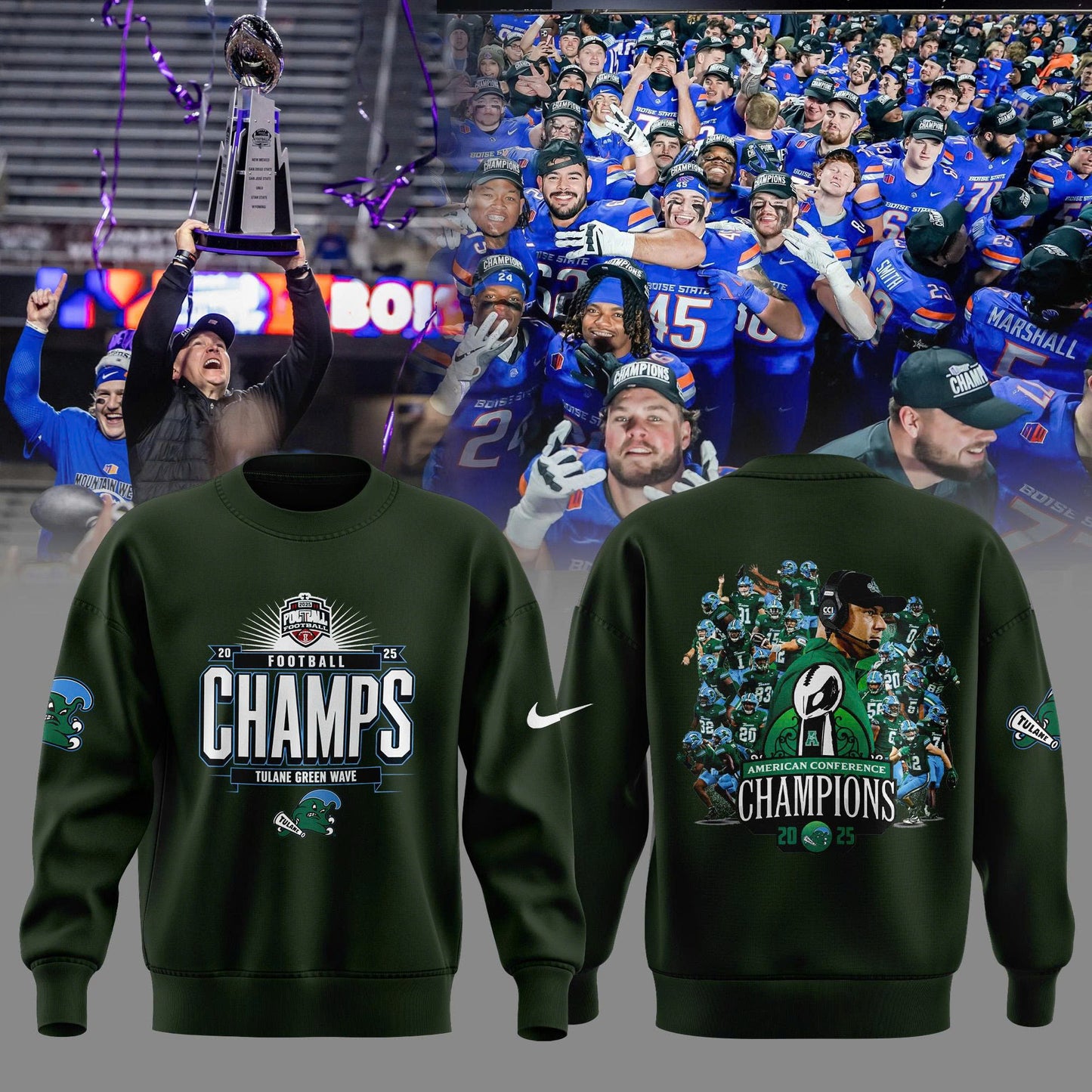 _ Tulane Green Wave – American Football Champions 2025 Collection