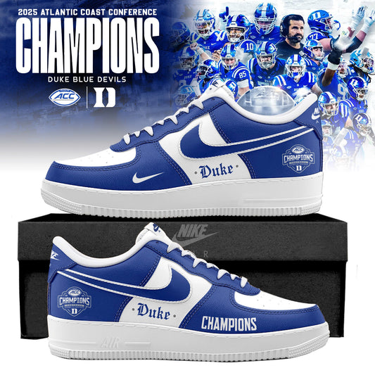 Duke Blue Devils 2025 ACC Football Champions AF1 Sneaker
