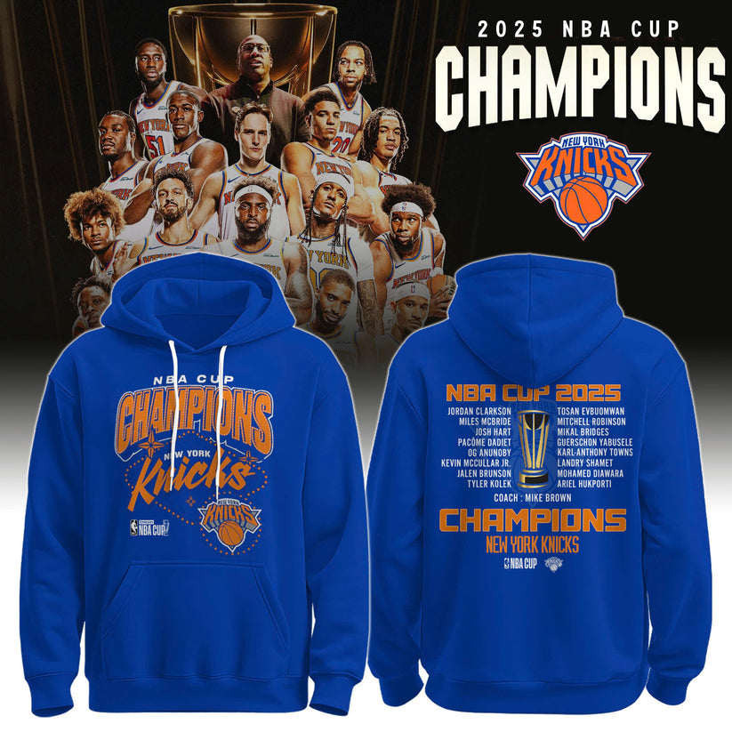New York Knicks 2025 Cup Champions Hoodie Limited Edition 2