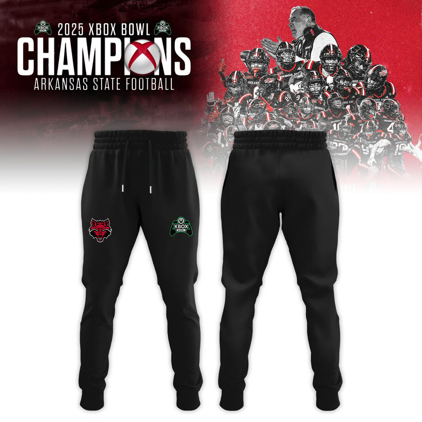 Arkansas State Red Wolves 2025 Xbox Bowl Champions Combo Hoodie