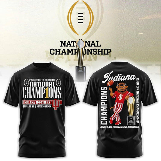 Indiana Hoosiers National Champions 2025/26 T-Shirt