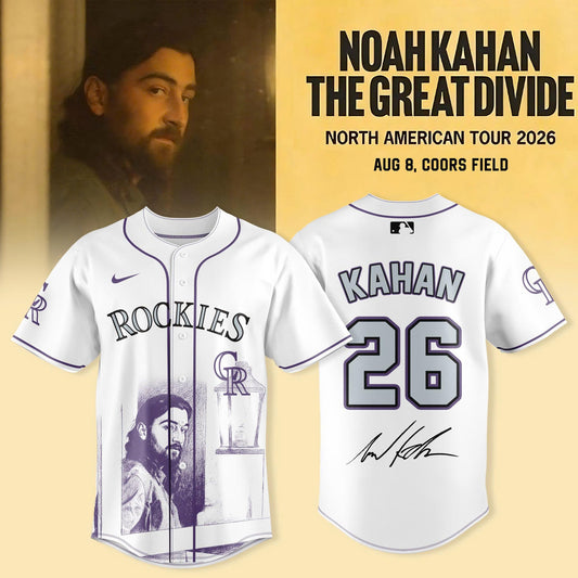 _ Colorado Rockies x Noah Kahan – “The Great Divide Tour 2026” Jersey Collection