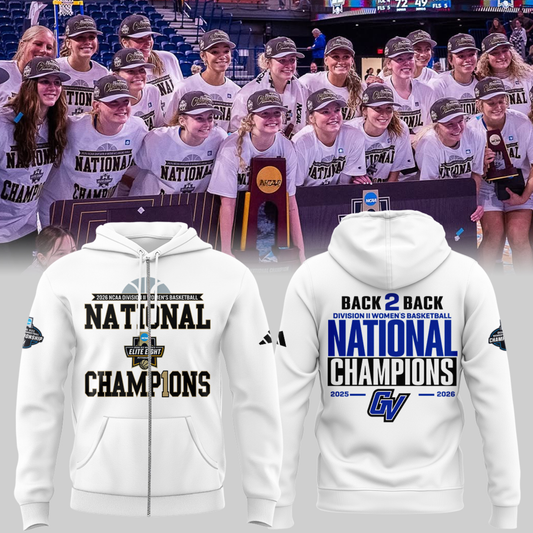 Limited Edition 2026 D2 Women’s Basketball National Champions 🏀🏆 ZipHoodie