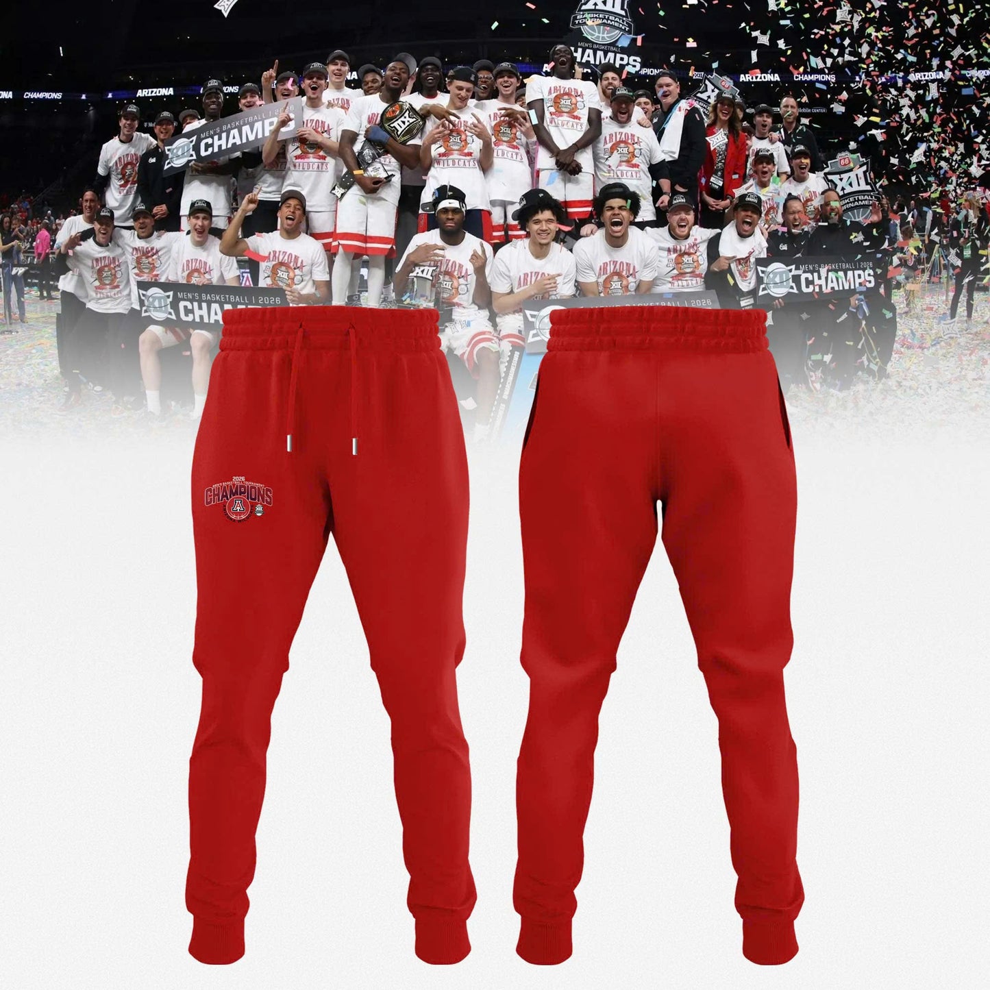 Arizona 2026 Big 12 Men’s Basketball Tournament Champions Sweatshirt
