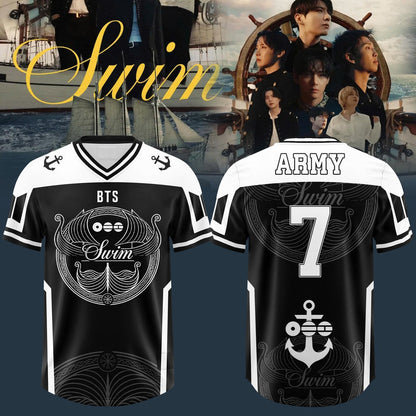 BTS – Swim Arirang Album Mixed Mesh Jersey
