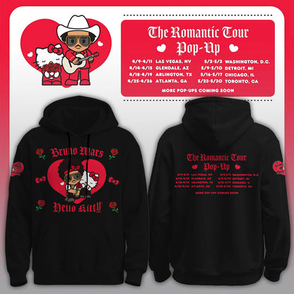 Bruno Mars x Hello Kitty "The Romantic Tour" Hoodie