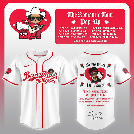 Bruno Mars x Hello Kitty "The Romantic Tour" Jersey