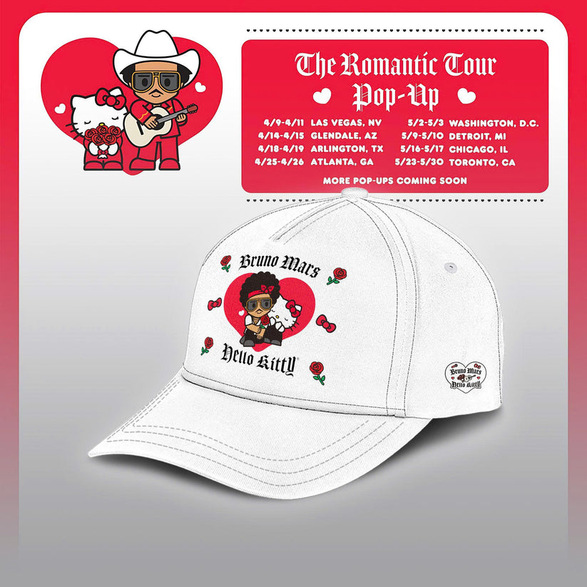 Bruno Mars x Hello Kitty "The Romantic Tour" T-shirt