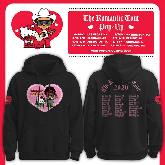 Bruno Mars x Hello Kitty "The Romantic Tour" Hoodie
