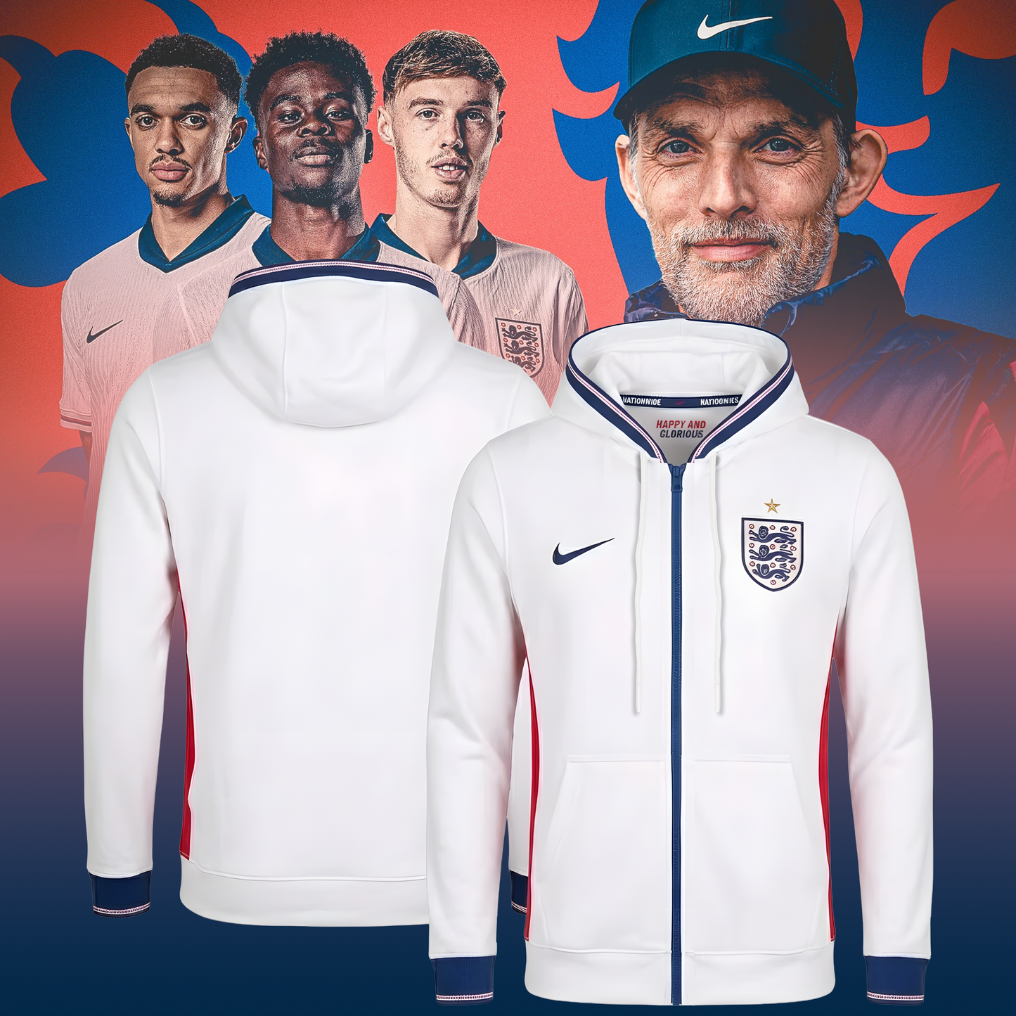 England 2026 Stadium Home ZipHoodie